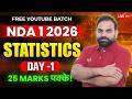 Statistics Complete Concepts & PYQs | Maths for NDA 2026 Preparation | Learn With Sumit