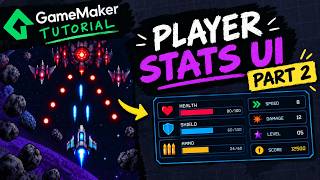 Game Maker Tutorial - How to Create Game Stats UI Part 2 #gamemakerstudio2 