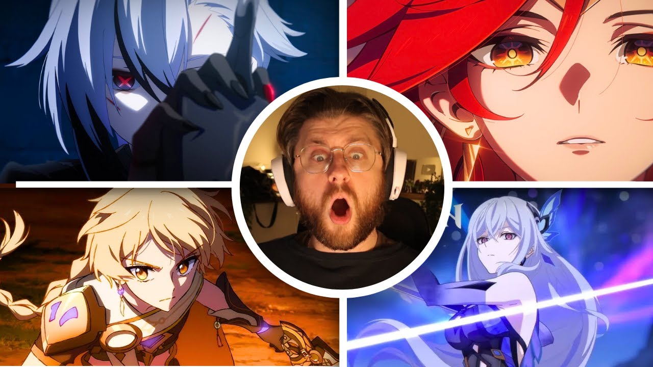 BLIND REACTING TO EVERY Genshin Impact Animated Short!