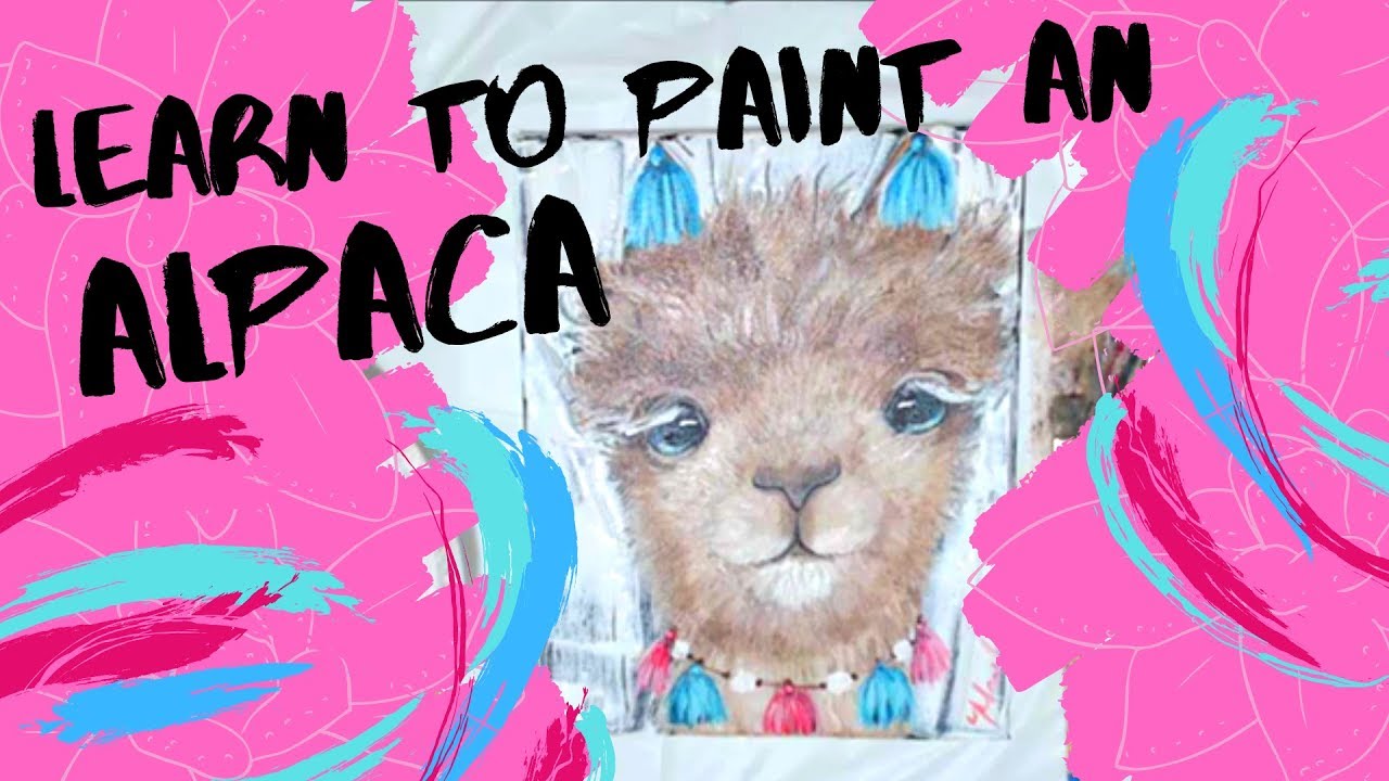 Learn How to Paint an Alpaca Time Lapse Art Insctruction Video YouTube