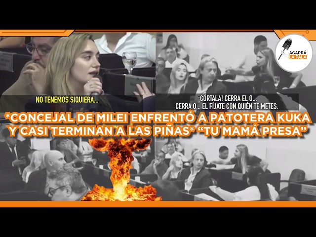CONCEJAL DE MILEI ENFRENTÓ A PATOTERA KIRCHNERISTA Y CASI TERMINAN A LAS PIÑAS: "TU MAMÁ ESTÁ PRESA"