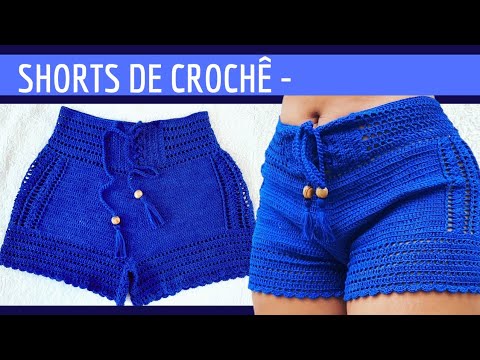 Crochet shorts HIGH WAIST step by step 