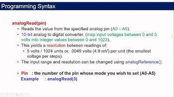 ADC Part 2 with ADC Example 1 using  Potentiometer as the  analog input to Arduino UNO