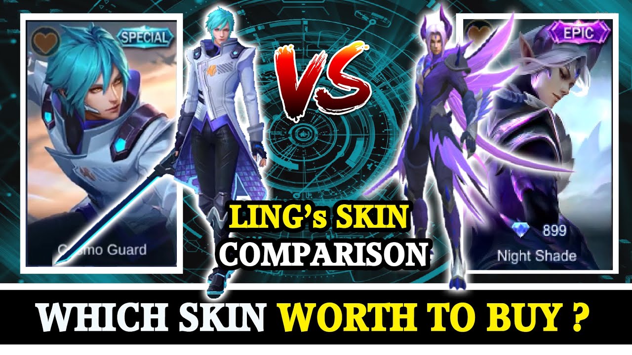 LING COSMO GUARD RELEASE DATE VS Night Shade Skin Comparison | Upcoming Skin Mobile Legends