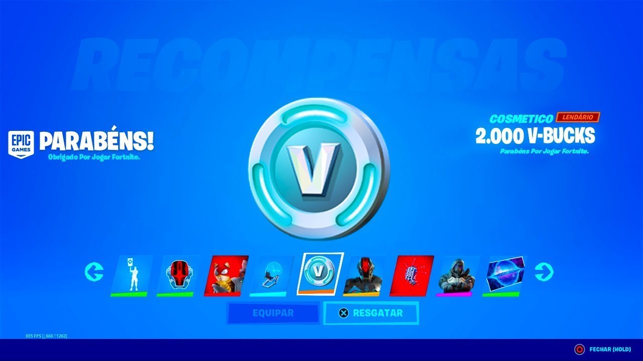 COMO GANHAR V-BUCKS GRÁTIS AGORA NO FORTNITE