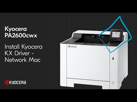 Kyocera PA2600cwx Download and Install KX Driver Via Network