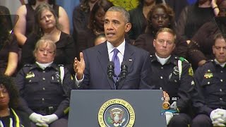 President Obama Speaks At Dallas Service For Fallen Officers