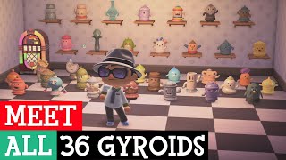 All 36 Gyroids Dancing To Rock N Roll With Names In New Horizons