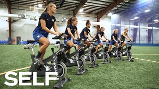 Professional Soccer Players Take a SoulCycle Class and Try to Keep Up With the Instructors | SELF