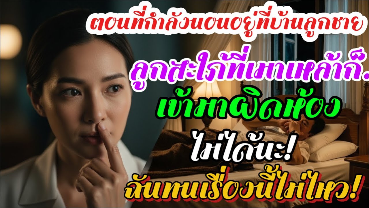 “ลูกสะใภ้ที่เมามากเดินเข้าห้องผิด และเผลอคว้า ‘ส่วนนั้น’ ของพ่อสามีไว้แน่น.”