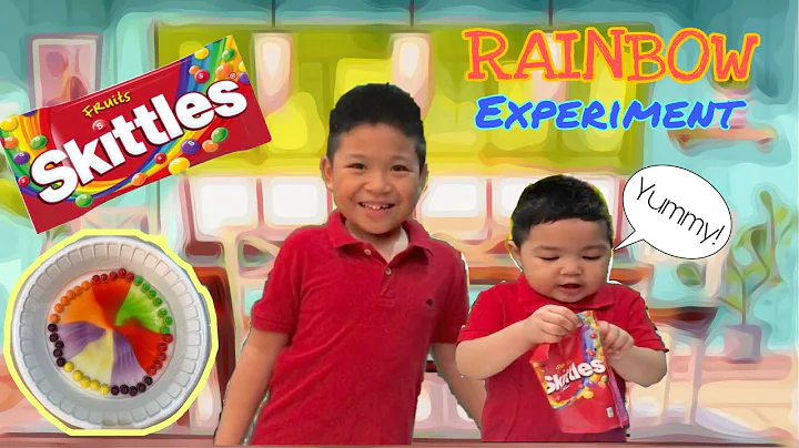SKITTLES RAINBOW SCIENCE EXPERIMENT | WARM AND COLD WATER