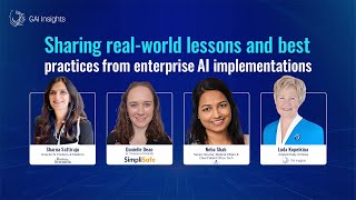 GAI World 2025: Turning AI Pilots into Real Impact | Lessons from Women Leading Enterprise AI