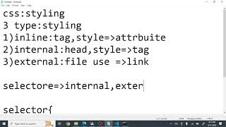 CSS INTRODUCTION PART 1