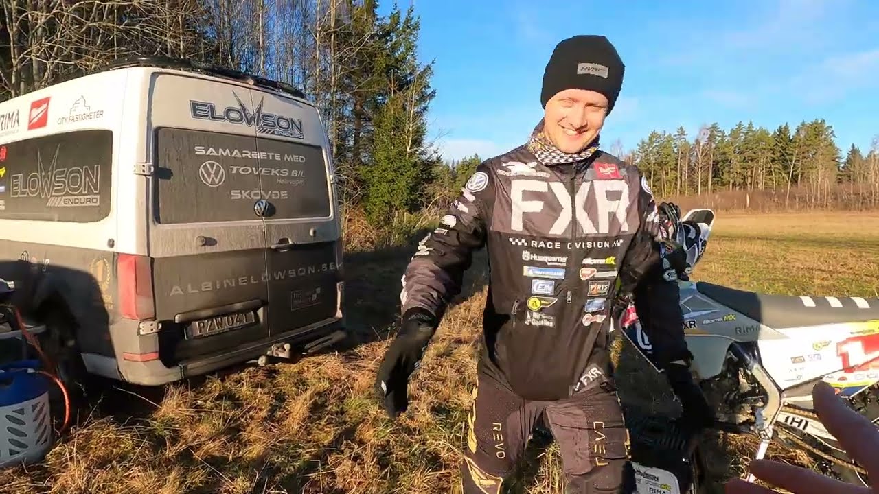 Jag får hjälp av Albin Elowson enduro Vlog 3. -  4K