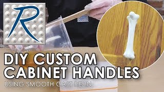 How To Make DIY Drawer or Cabinet Pulls Using Smooth Cast Resin and Dragon Skin Silicone Make Your Own™ cabinet handles using a Dragon Skin™ 10NV silicone mold and Smooth Cast™ 320 liquid plastic. This step by