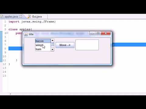 Java Programming Tutorial   73   Moving List Items Program   YouTube