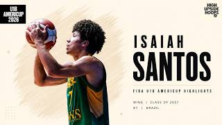 Isaiah Santos Brazil Fiba U18 Americup 2026 Highlights