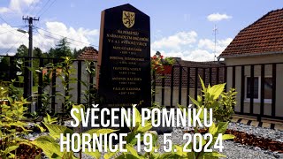 svěcení pomníku - Hornice 19. 5. 2024