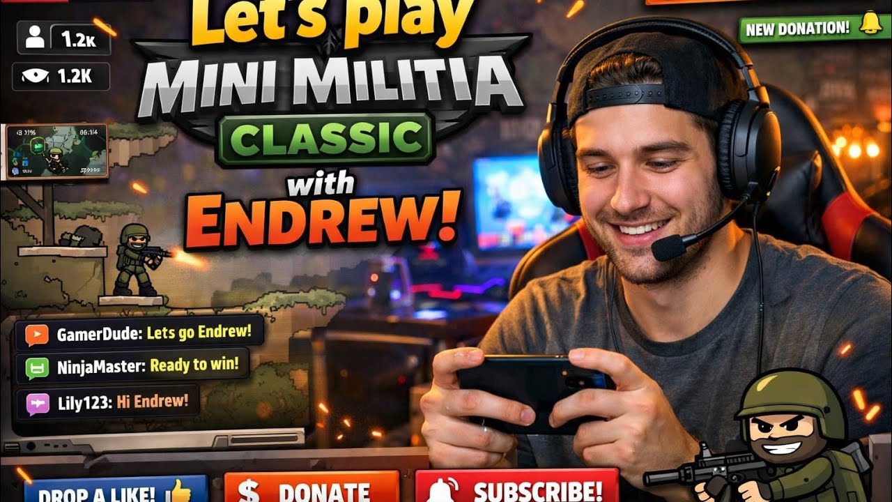 Mini Militia Classic: Let's play with Endrew!🔴🔴
