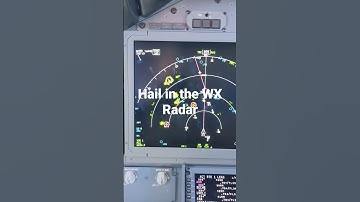 Hail in the WX Radar #youtubeshorts #shorts #radar #boeing737max