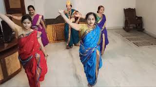 Yoga And Stretching With Nauwari Saree 3