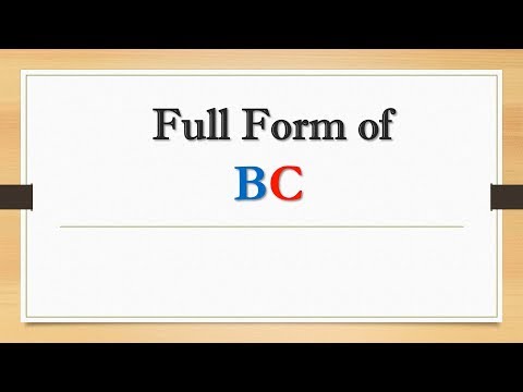 Full Form Of Bc || Did You Know