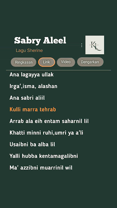 sabry aleel - lirik lagu sabry aleel -  ana lagayya ullak - #laguarab #laguviral #liriklagu #shorts