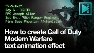 How to create Modern Warfare Mission intro text effect in VSDC (FREE)