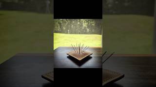 Making a leather pin cushion #leathercraft #leatherbag #leatherwork #leatherart #artisan #asmr