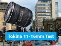 Tokina 11-16mm F2.8 AT-X 116 PRO DX HD video test shot on Canon