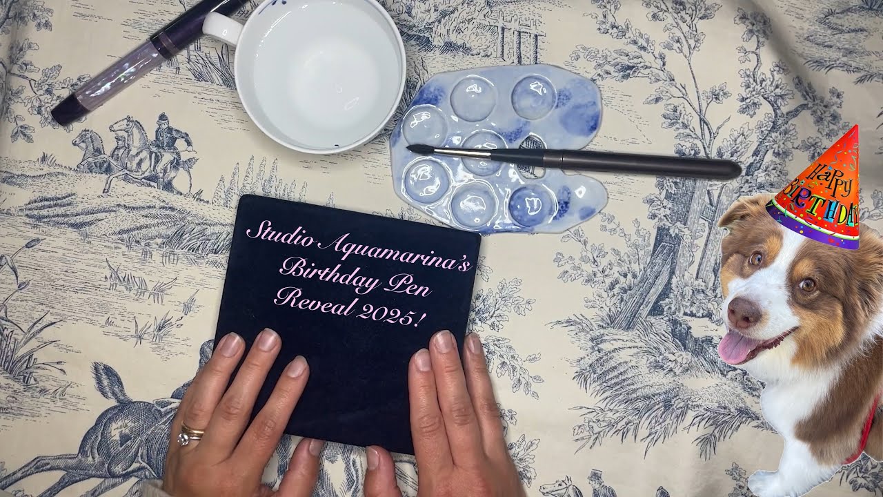 Представлена ​​подарочная ручка на 2025 год! 🎉 Образцы оттенков Lamy Petrol и J Herbin Brun Eiffel!