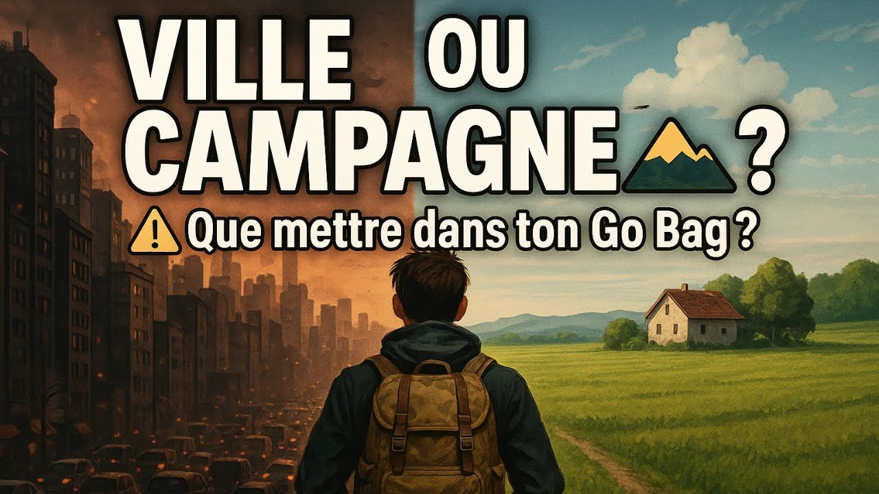 🚨 Ville ou campagne : Que Doit Contenir Votre SAC D'URGENCE(Go Bag)