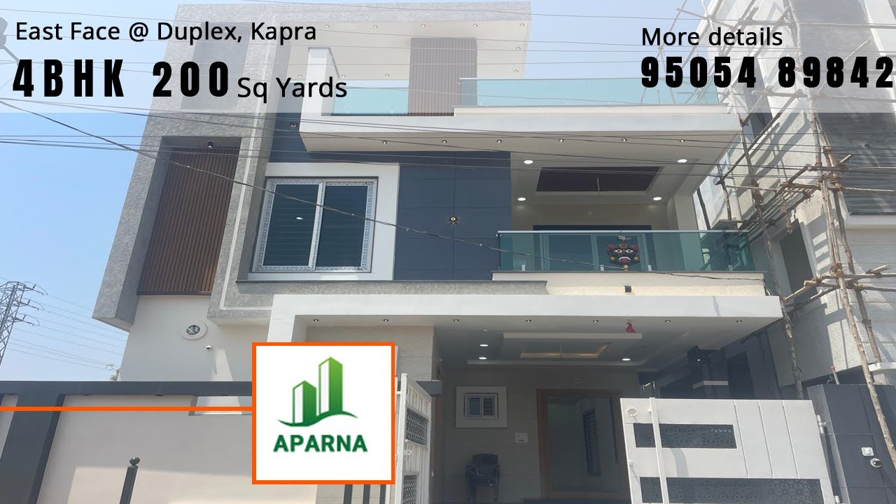 Video No.058-1 | East Villa 200 Square yards Duplex 4 bed rooms, Kapra, Hyderabad.