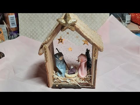 Tuto Crèche de Noël facile