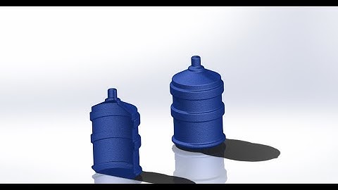 SolidWorks tutorial 4: Revolve boss and Revolve Cut | How to design a water bottle