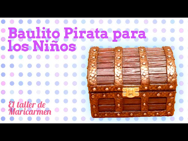 Mam'selle Chocolat DIY & Crafts: Baúl de madera pintado con motivos  infantiles - Ositos Piratas