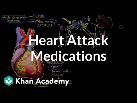 Heart attack (myocardial infarct) medications | NCLEX-RN | Khan Academy