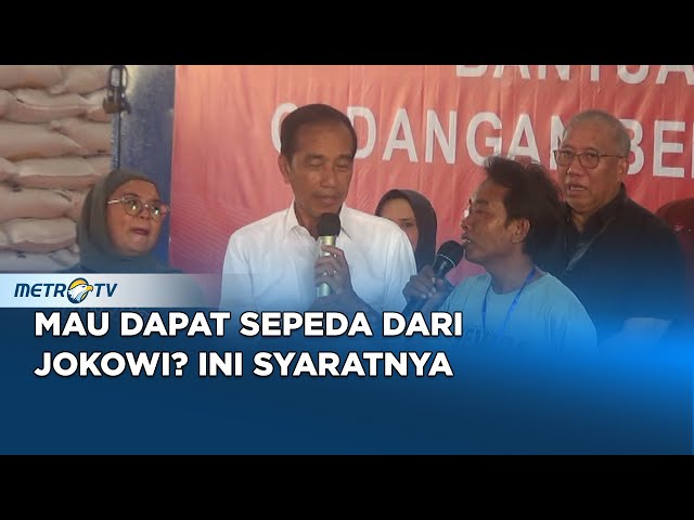 2 Warga Lubuklinggau Dapat Sepeda dari Jokowi class=