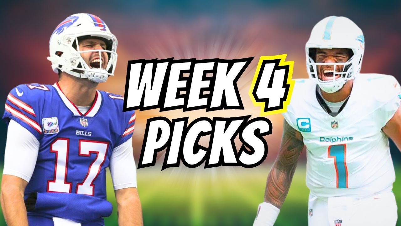 NFL Week 4 Spread Picks Lions vs Packers, Dolphins vs Bills, & More! 