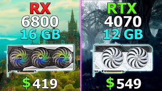 RTX 4070 vs RX 6800 - Test in 10 Games / 2K
