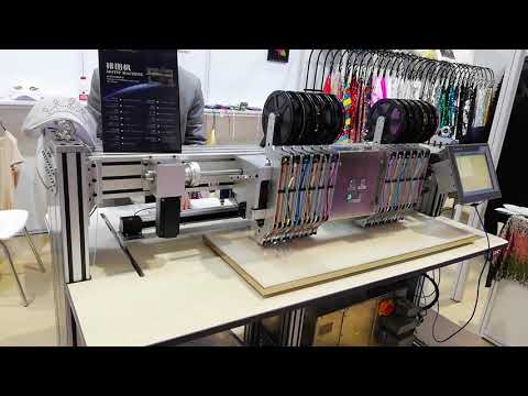 automatic hotfix spangle punching machine(holeless type sequin materials)