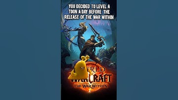 you decided to level a toon a day before the release of war within #wow #worldofwarcraft #warcraft