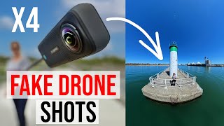How to film and edit INSTA360 X4 FAKE DRONE SHOTS screenshot 4