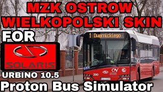MZK Ostrow Wielkopolski skin for Solaris Urbino 10.5 in Proton Bus Simulator (REQUESTED) screenshot 5