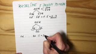 Matematika Rozdelenie V Danom Pomere 7 Rocnik