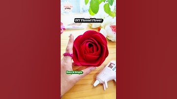 DIY Felt Flowers🌹Easy Way to Make Flower from Flannel #shorts #youtubeshorts #fyp #asmr #diy #art