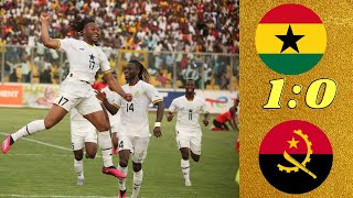 GHANA VS ANGOLA (1:0) FULL MATCH HIGHLIGHTS AND GOAL AFCON 2023 QUALIFIERS