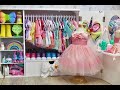 Princess Doll Bedroom Closet Tour with JoJo Siwa Wardrobe and Unicorns