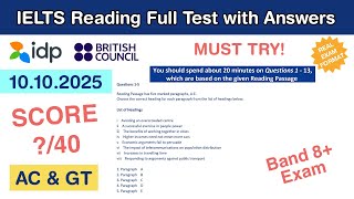 Cambridge 6 Test 2 Reading Passage with Answers 10.10.2025 - Test #31