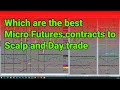 Which are the best Micro Futures contracts to Scalp and Day trade | www.iamadaytrader.com